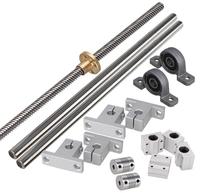 Vis à billes trapézoïdale à plomb TR12 * 12mm avec écrou en laiton pour moteur pas à pas