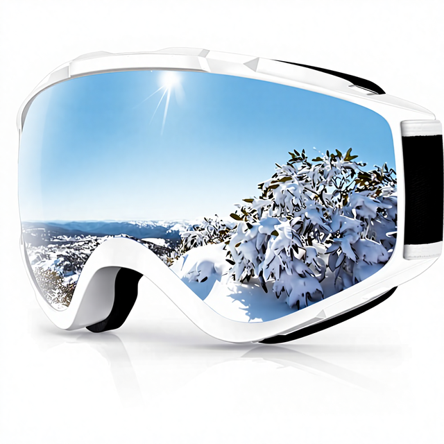 Ski Goggles OTG-over Glasses Snow/Snowboard Goggles for Men Women & Youth-% UV Protection