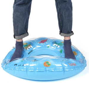 ห่วงยางว่ายน้ำการ์ตูนสำหรับเด็ก 2 ชั้น หนาขึ้น ทำจาก PVC แบบเป่าลม สำหรับสระว่ายน้ำและสวนน้ำ อายุ 2-18 ปี - Product Image 1