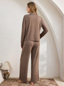 Customizable Luxury <strong>Modal</strong> Cotton Pajamas Set for Women Custom Pyjama Femme PJ Set Summer Sleepwear - Product Image 5