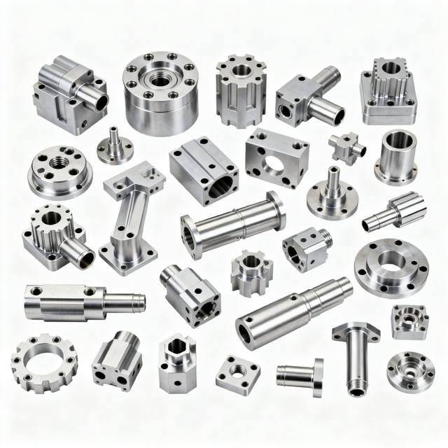 High Precision 5 Axis CNC Metal Machining Milling Stainless Steel Brass Aluminum Titanium CNC Turning Mechanical Component Parts