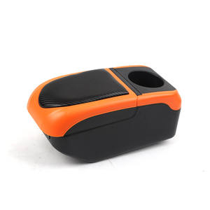 Vtear กล่องที่พักแขนหนัง ABS มีสไตล์สำหรับรถยนต์มิตซูบิชิ <span class=keywords><strong>attrage</strong></span> 2015-2018ด้านหน้าที่วางถ้วย USB อุปกรณ์ตกแต่งภายใน - Product Image 5