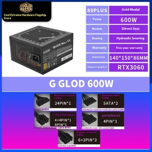 Coolermaster mwe650w vàng truyền trực tiếp 12V ATX mô hình đầy đủ máy tính cung cấp điện cho máy tính để bàn trong kho - Product Image 4