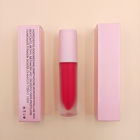 Lápiz Labial Nude de Alta Calidad con Etiqueta Personalizada, Cosmético Rojo Sexy Mate Cremoso, Brillo Labial Impermeable