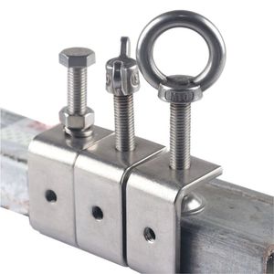Collier de serrage robuste en acier inoxydable 304 avec finition zinguée, type C, U ou Tiger, <span class=keywords><strong>fixation</strong></span> à anneau serrée à la main, personnalisable OEM - Product Image 2