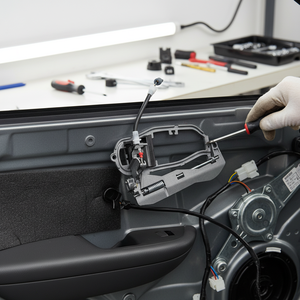มือจับประตูด้านหน้าขวาและด้านนอกเป็นที่ใส่โลหะสำหรับ E53 X5 BMW ซีรีย์ - Product Image 3