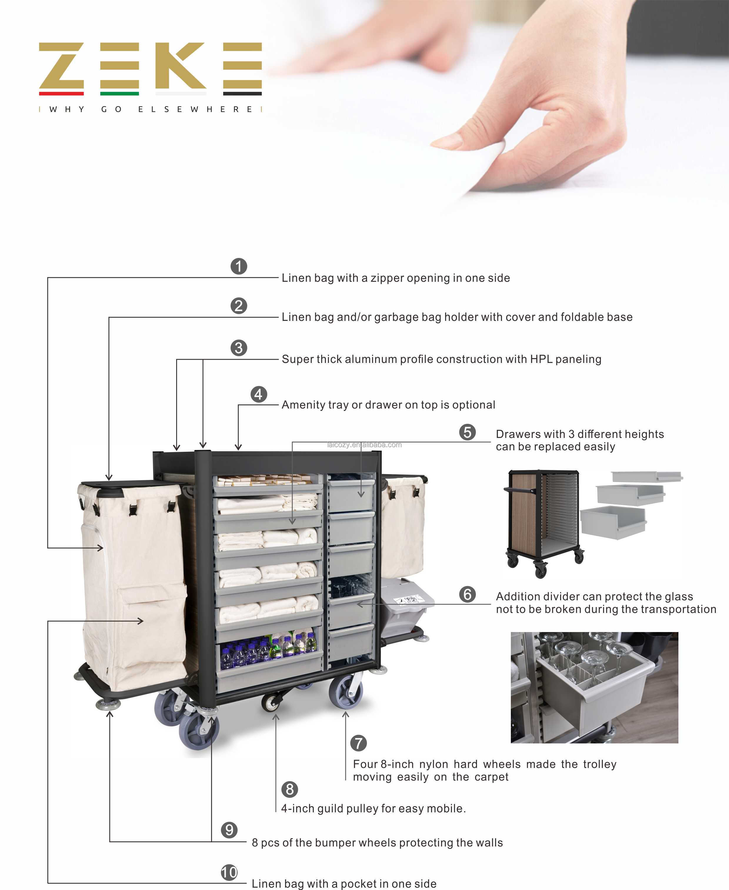 Cleaning Housekeeping Cart