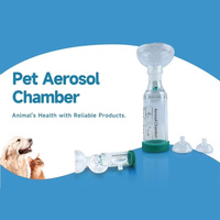 Chambre d'aérosol pour traitement respiratoire des animaux de compagnie, dispositif d'inhalation pour chats et chiens, pour clinique vétérinaire et usage domestique