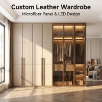 Solution de conception de dressing sur mesure haut de gamme OEM/ODM pour villas de luxe
