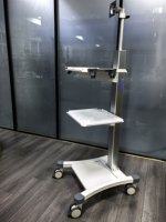 Chariot médical en acier inoxydable, chariot d'hôpital avec roues pour instruments chirurgicaux et dispositifs médicaux