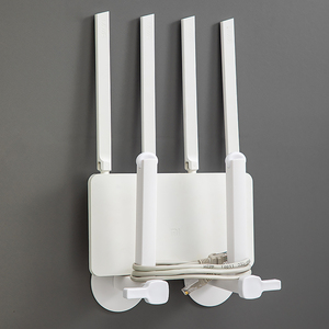 Estante de enrutador <span class=keywords><strong>WiFi</strong></span> montado en la pared simple y resistente, almacenamiento de enchufe de cable de alimentación multifuncional para el hogar, sin perforación - Product Image 2