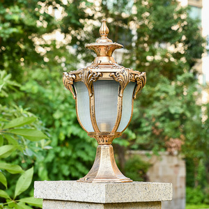 Retro Classic Pillar <strong>Lights</strong> <strong>Vintage</strong> European Style Aluminum Outdoor Hotel Resort Hanging Wall Lantern LED Garden <strong>Light</strong> IP65 - Product Image 2