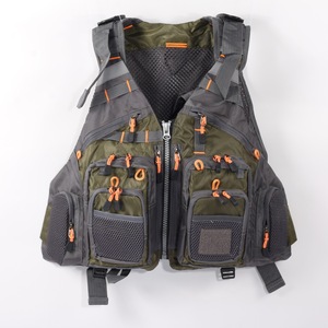 Veste de pêche en polyester respirant multi-fonctions et multi-poches pour la pêche à la mouche en bord de mer, nouvelle conception, en promotion - Product Image 3