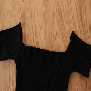 Mysweeby - Conjuntos de Ropa para Niñas Pequeñas, Camiseta de Manga Corta con Hombros Descubiertos y Pantalones de Camuflaje, 2 Piezas - Product Image 4