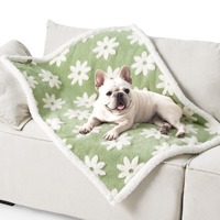 Vente en gros de couvertures pour animaux de compagnie en peluche douce, imperméables, imprimées, modernes, pour toutes les saisons