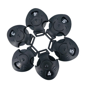 מכירה לוהטת להתאמה אישית מועדון גולף ראש כיסוי שחור פלסטיק צלחת דיגיטלי מספר צלחות מסתובב פלסטיק תג - Product Image 1