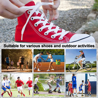 FASTLACES Lacets plats monocouche personnalisés de 0.8cm de large de 5/16 pouces d'épaisseur adaptés aux baskets et aux chaussures de sport de course