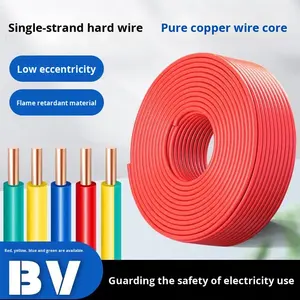 <span class=keywords><strong>สาย</strong></span>ไฟฟ้าทองแดงหุ้มฉนวนพีวีซีแกนเดี่ยว ขนาด 1.5 มม. 2.5 มม. 4 มม. 6 มม. 10 มม. รุ่น BV/BVR สำหรับงานก่อสร้างบ้าน - Product Image 5