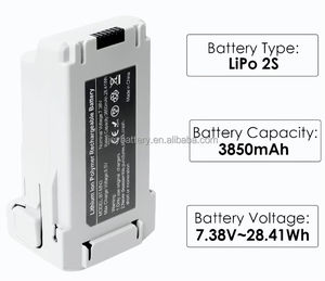 แบตเตอรี่ลิเธียมชาร์จได้สำหรับโดรนอัจฉริยะ7.38V 2S 3850mAh RC แบตเตอรี่มินิ3 Pro - Product Image 6