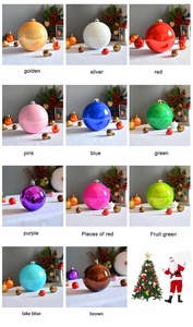 Ensemble de 6 boules de Noël en plastique de haute qualité avec impression UV, décorations suspendues pour arbre, <span class=keywords><strong>Bolas</strong></span> De Navidad Lisas 6cm - Product Image 2