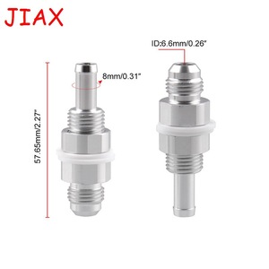 Adaptateur de raccord de tuyau de carburant Jiax An8 3/8 pour réservoirs et cellules de carburant, pièce automobile en métal Jxss055b - Product Image 3
