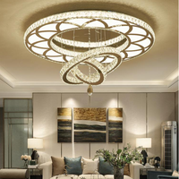 Nouvelle maison intérieur cristal plafonniers lustres modernes lampes suspendues pour hauts plafonds