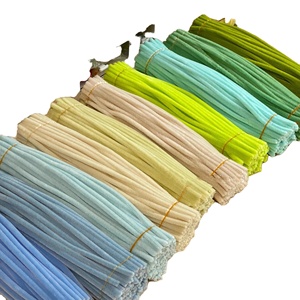 100 pièces de tiges de chenille de 6 mm, nettoyeurs de fil de fer pour fleurs, nettoyeurs de tuyaux pour pivoines, pour artisanat - Product Image 1
