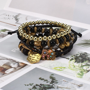 Joyería de Moda, Juego de Pulseras con Dijes de Elefante Estilo Boho, Multicapa, Hechas a Mano con Cuentas, Accesorios para Mujeres y Hombres, Hecho en China - Product Image 4