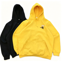 YKH 330GSM Transfer Print Logo Hoodie Fleece Pullover Diseño personalizado Streetwear Alta calidad Oversized Blank Men's Wear Hoodie