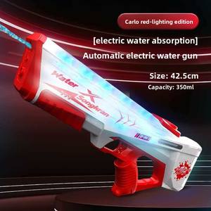 ปืนฉีดน้ำพลาสติกไฟฟ้ารูปฉลาม สำหรับเทศกาลสงกรานต์ พร้อมไฟ ของเล่นอัตโนมัติ ความจุสูง สำหรับเด็กอายุ 2-4 ปี - Product Image 3