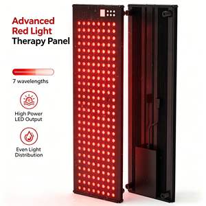 GLPE Panneau de luminothérapie rouge grand format pour tout le corps, à puce unique, automatisé, étanche, prise UK, avec support, infrarouge pour sauna - Product Image 1