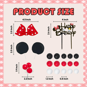 Caja de Música de Resina Ecológica para Manualidades, Casa de Muñecas, Decoración de Pastel de <span class=keywords><strong>Mickey</strong></span> y Minnie para Niños, para el Día de San Valentín - Product Image 4