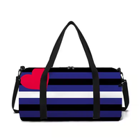 Sac de sport personnalisé arc-en-ciel de la fierté lesbienne pour femme homme voyage sport sac de sport avec impression personnalisée sac de voyage