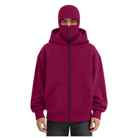 Veste de sport rétro professionnelle pour homme, à double capuche zippée, doublée polaire, couleur unie, qualité supérieure, avec détection d'aiguilles