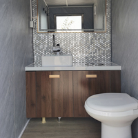 Baño móvil portátil, camión móvil, baño público, orinal, remolque de inodoro al aire libre HECHO DE Panel sándwich a la venta