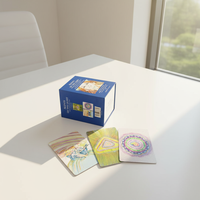 Jeu de cartes Oracle personnalisé avec boîte magnétique à charnière, séparateurs de cartes et guide imprimé en couleur pour les grossistes de marques