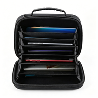 Étui de rangement multi-téléphones en EVA avec logo personnalisé, capacité de 7 smartphones, sac de protection, grande capacité, sac bandoulière rigide, emplacements multiples pour cartes