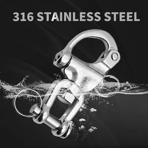 Grillete de Liberación Rápida con Ojo Giratorio de Acero Inoxidable 316 para Embarcaciones de Vela, Venta al por Mayor - Product Image 2
