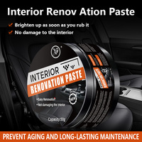 Pâte d'entretien pour cuir intérieur de voiture X9 50g, haute performance, économique, restaure le cuir du tableau de bord, résistant aux décolorations et aux fissures, noir