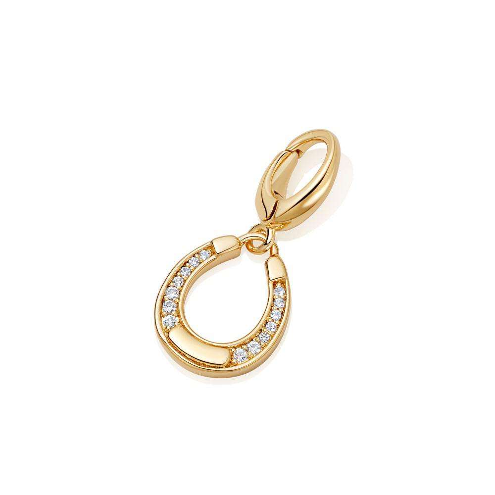 Colgante de cristal de herradura