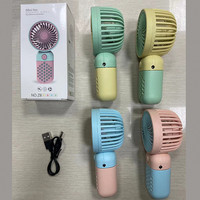 Mini ventilateur portable mignon, rechargeable par USB, compatible voiture électrique et camping-car, ventilateur de poche créatif à catapulte, cadeau de mariage