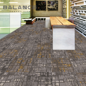 China Manufacturer Direct Supply Easy Install PP Surface PVC Backing Conference Squares <strong>Carpet</strong> <strong>Tiles</strong> for Office Flooring - Product Image 2