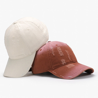 Verano al aire libre desgastado papá sombrero gorras 2025 moda Y2K papá sombrero logotipo personalizado lavado algodón Vintage hombres gorra de béisbol