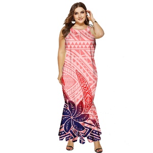 Conceptions de <span class=keywords><strong>tatouage</strong></span> polynésien robe personnalisée imprimé de fleurs femmes Style île du Pacifique Samoan Puletasi nouveau vêtements POD - Product Image 1
