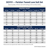 Ensemble tailleur chic parisien en tweed pour femme, OEM ODM, blazer sans col, pantalon droit, vêtements de travail de luxe, boutique de vêtements