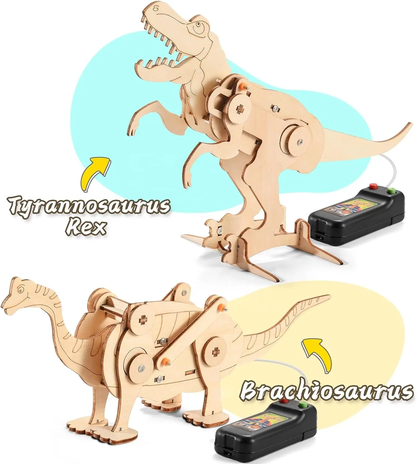 Набор стеблей динозавра для детей 6-8-10-12 лет, деревянные строительные игрушки для мальчиков, принадлежности для рукоделия От 8 до 12 лет