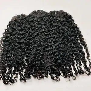 Miến điện Mông Cổ kinky xoăn tóc Bó nguyên ý sóng lỏng sâu sóng mượt thẳng ý Curl phong cách nguyên tóc con người