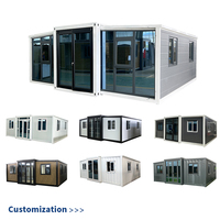 Prix d'usine 20ft Structure de cadre en acier pliable Maison préfabriquée en conteneur extensible à vendre