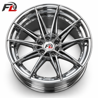 Jantes forgées monobloc chromées à 10 rayons courbés, polies, 19, 20, 21 pouces, 5x114.3, 5x120 pour Lexus, Honda, Toyota