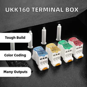 UKK 80/125/160/250/400/500A VSELE厂家直销配电块UKK接线块Din导轨配电块 - Product Image 5